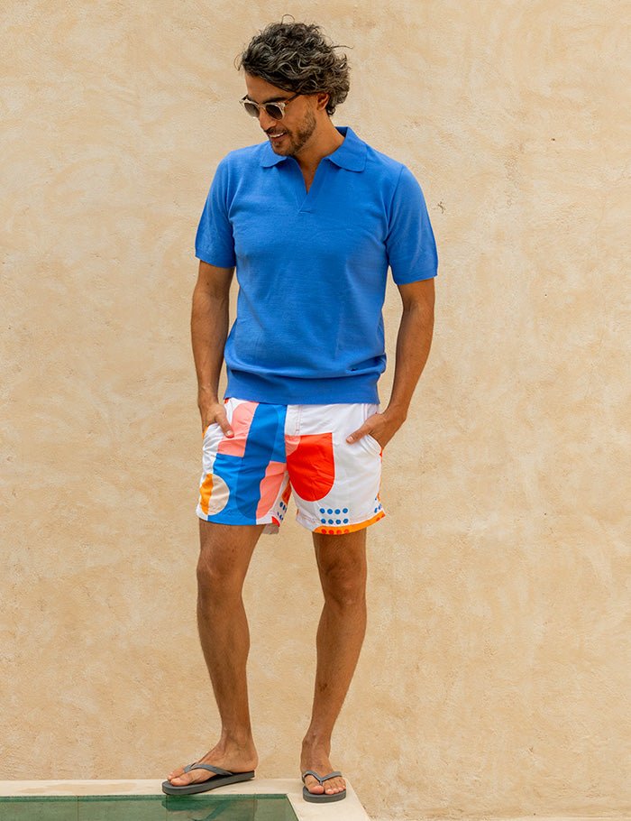 Pantaloneta de baño Lux para hombre Salvador Beachwear