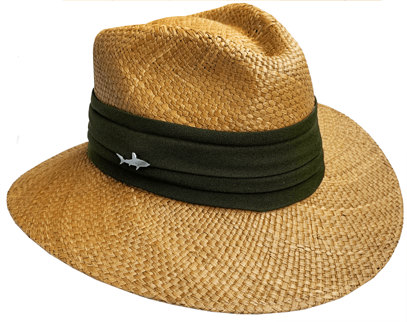 SOMBRERO OSCURO CINTA ANCHA VERDE MILITAR