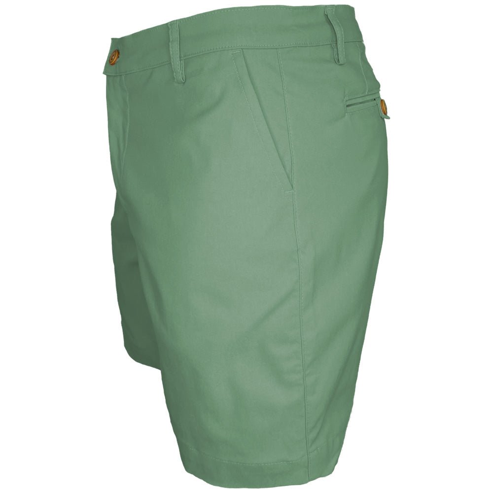 Bermuda verde oliva para hombre en rayón, poliamida y spandex detalle del bolsillo Salvador Beachwear