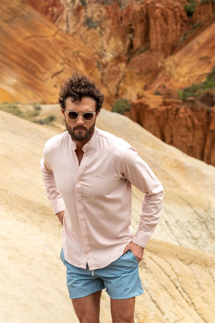 CAMISA NERU PALO ROSA FLEX