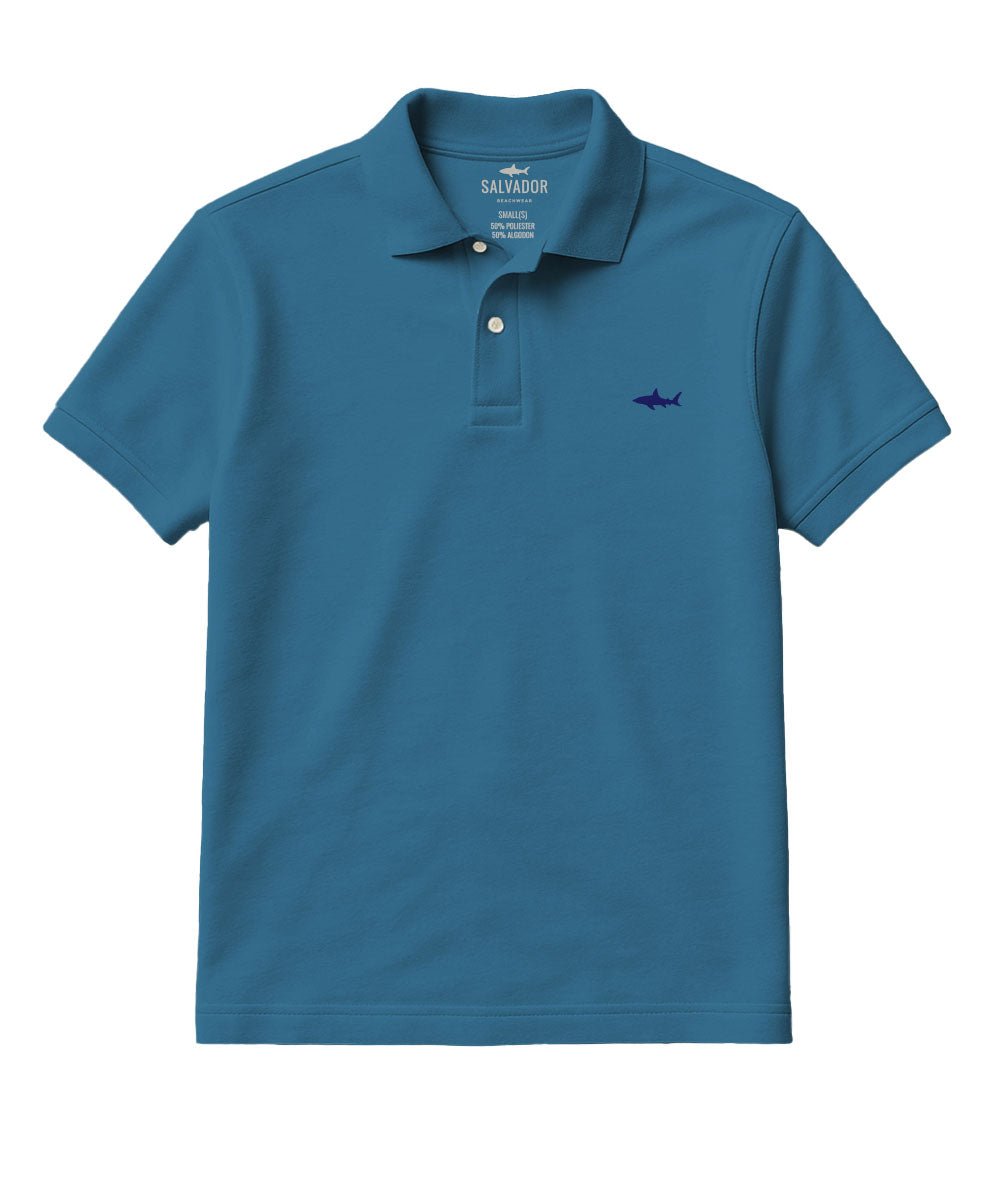 CAMISETA POLO AZUL PETROLEO