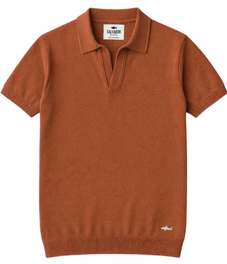 POLO DE PUNTO TERRACOTA