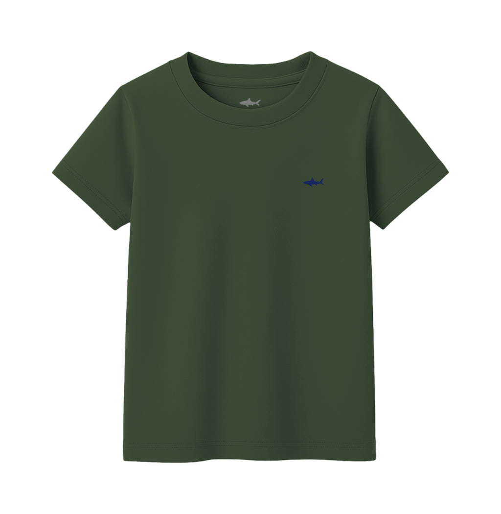 CAMISETA NIÑO VERDE MILITAR