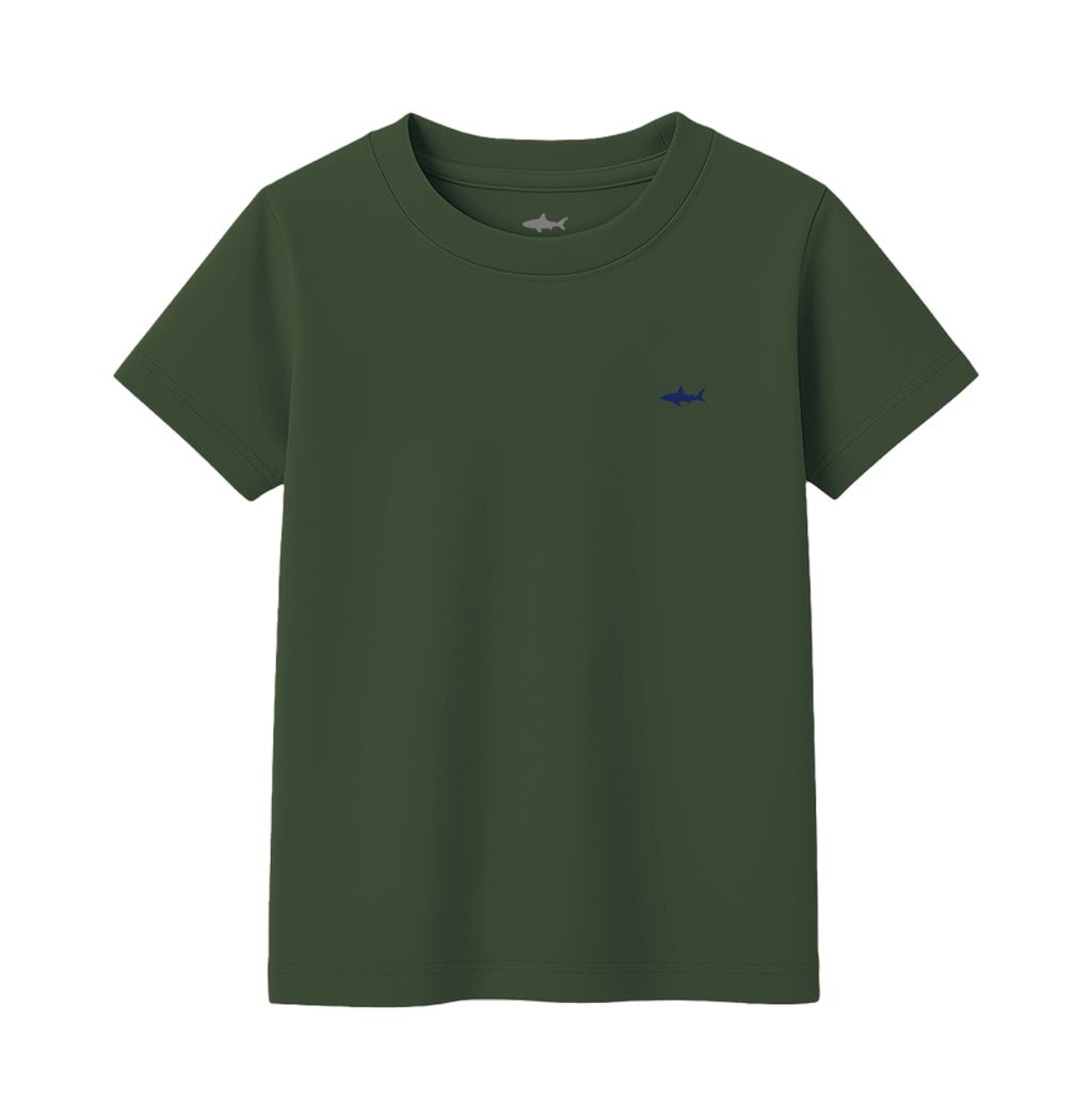 CAMISETA NIÑO VERDE MILITAR