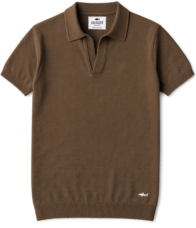 POLO DE PUNTO CHOCOLATE