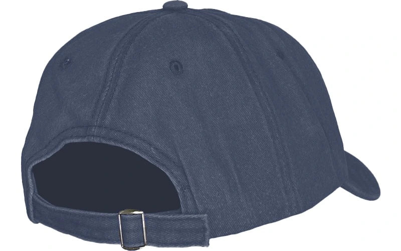 Gorra azul oscura de acabado desgastado para hombre en algodón vista posterior Salvador Beachwear