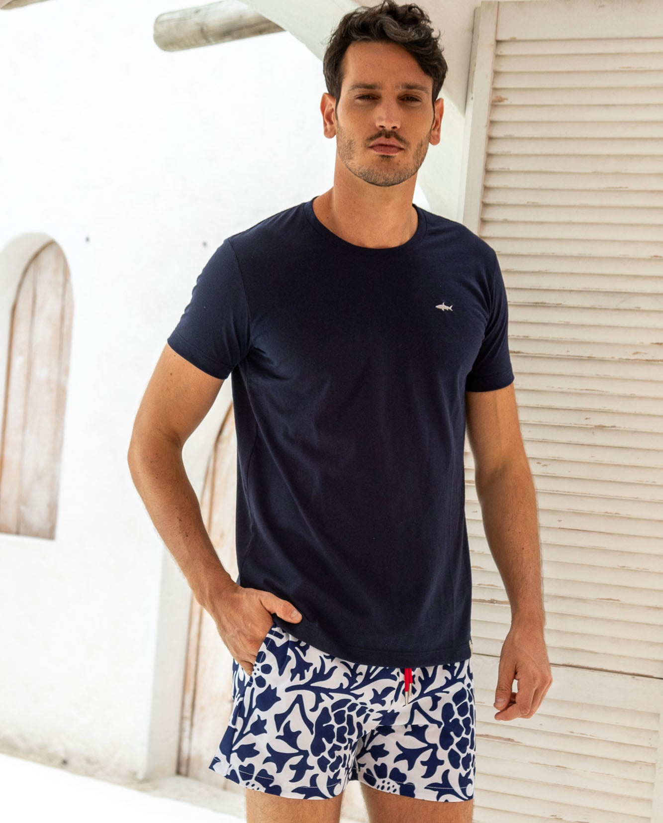CAMISETA ECO AZUL OSCURA