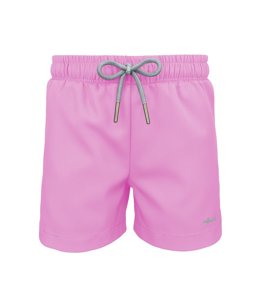 Pantaloneta de baño rosado pastel para niño en poliéster combinada con pantalón Salvador Beachwear