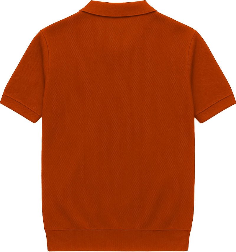 POLO DE PUNTO BOTONES TERRACOTA