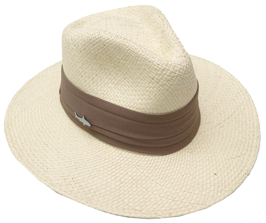 SOMBRERO CLARO CINTA ANCHA TABACO