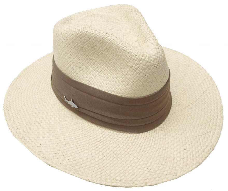 SOMBRERO CLARO CINTA ANCHA TABACO