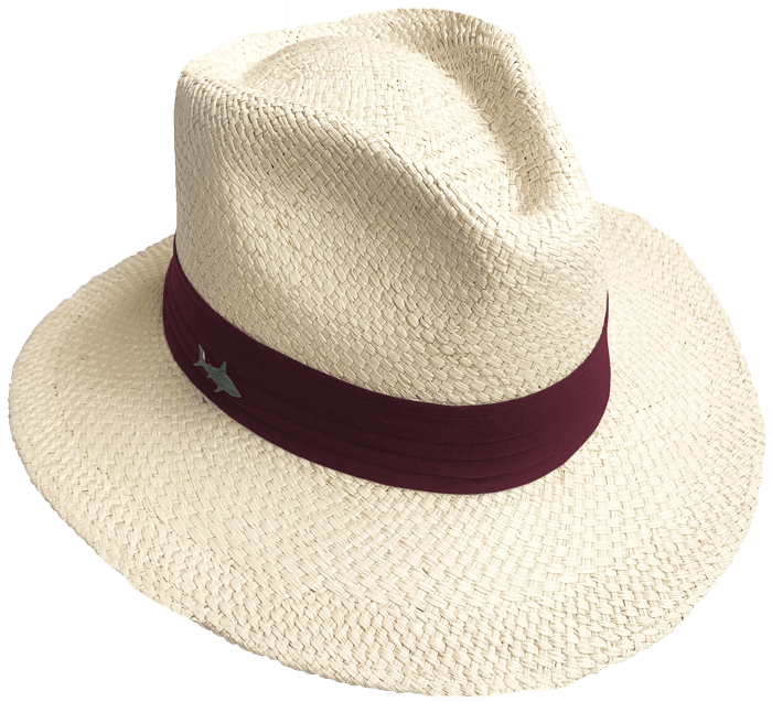 SOMBRERO CLARO CINTA DELGADA VINOTINTO