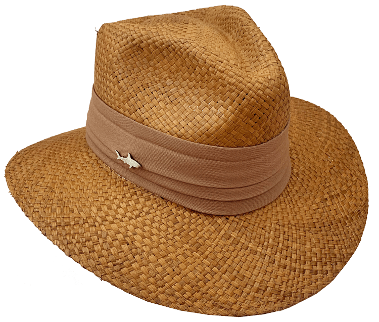 SOMBRERO OSCURO CINTA ANCHA TABACO