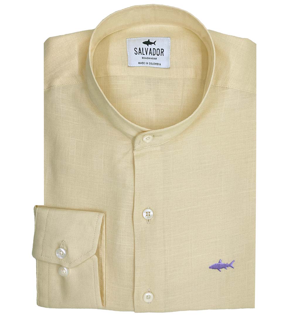 CAMISA NERU AMARILLO PASTEL