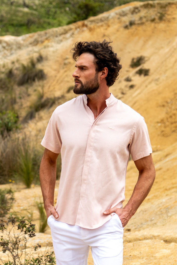 CAMISA NERU PALO ROSA FLEX