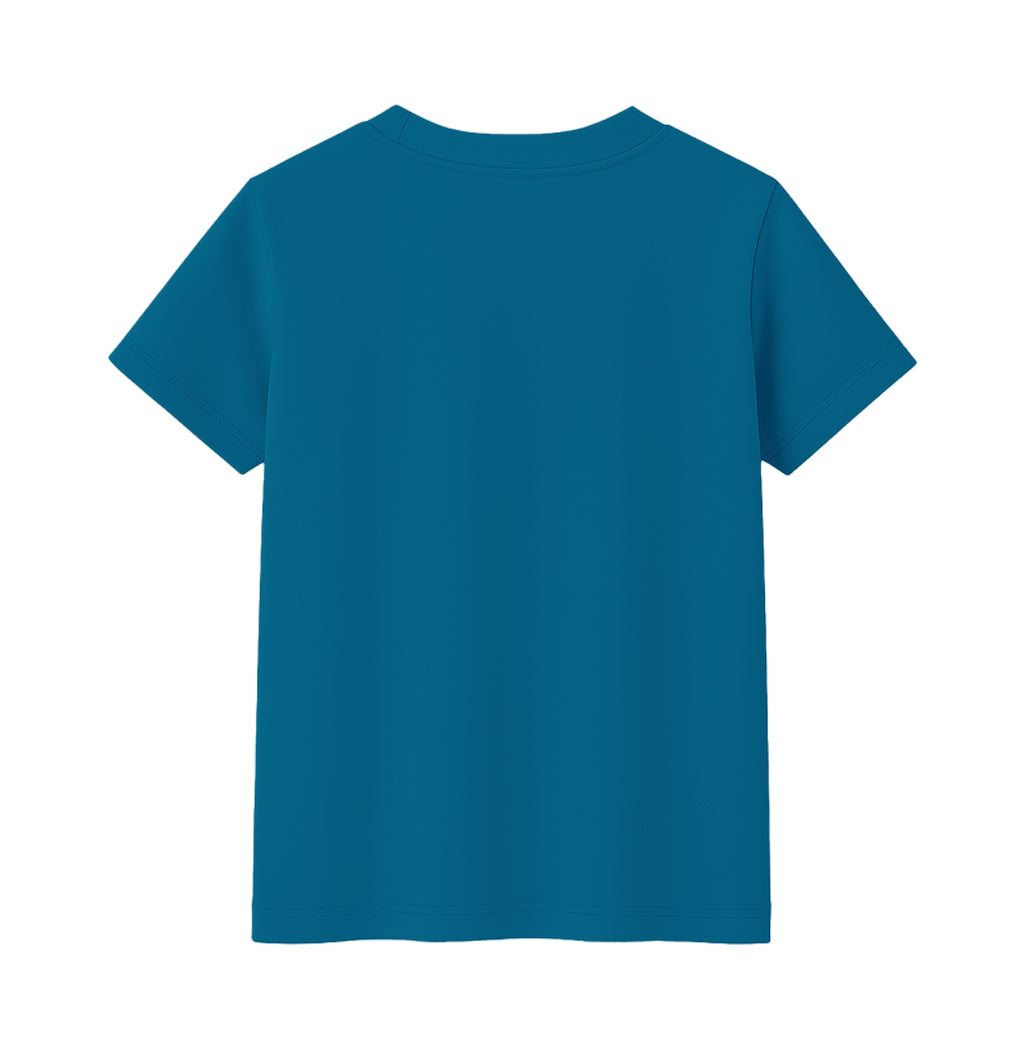 CAMISETA NIÑO AZUL PETROLEO