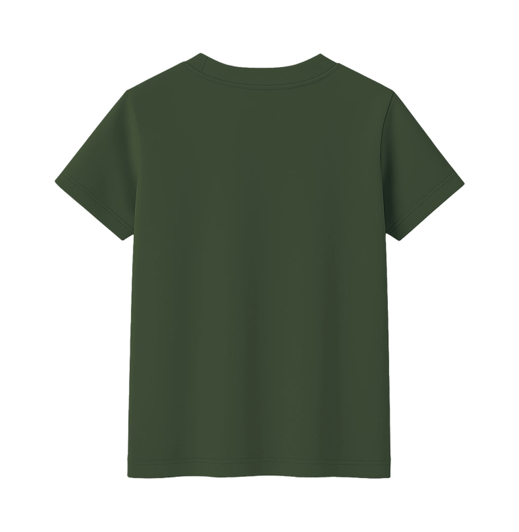 CAMISETA NIÑO VERDE MILITAR