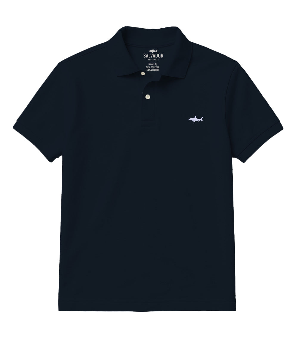 CAMISETA POLO AZUL OSCURA