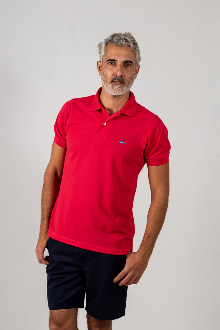 CAMISETA POLO FUCSIA
