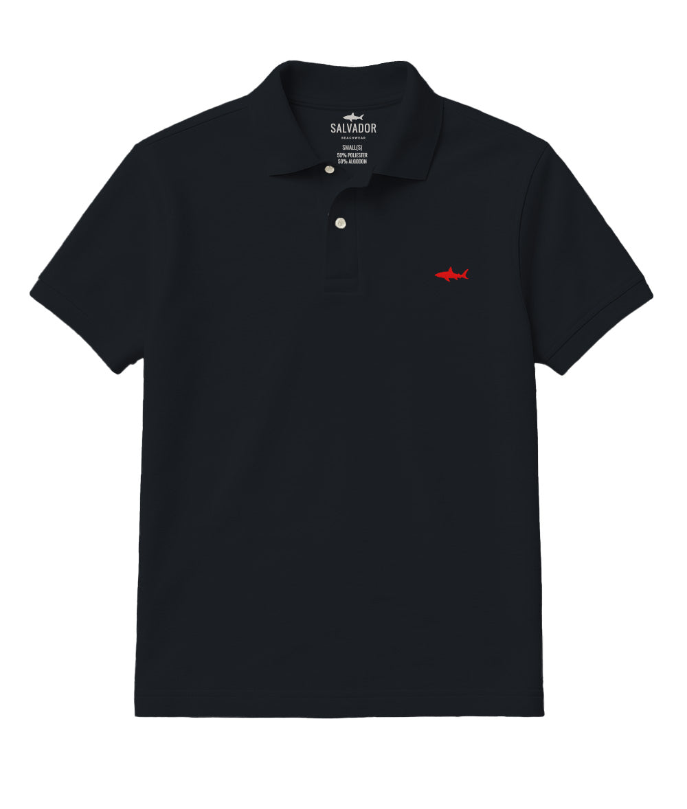 CAMISETA POLO NEGRA