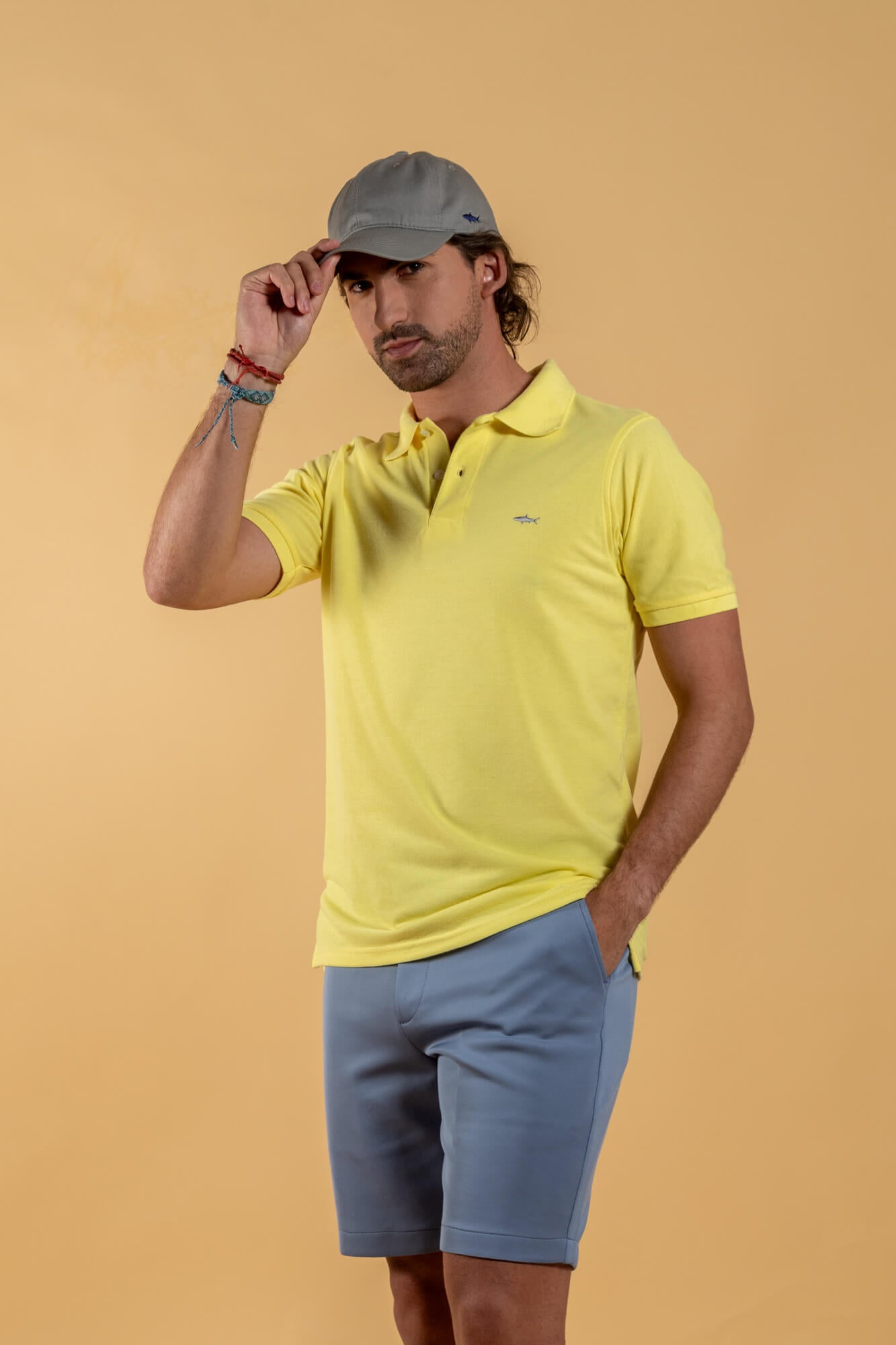 BERMUDA POCKET AZUL CLARO