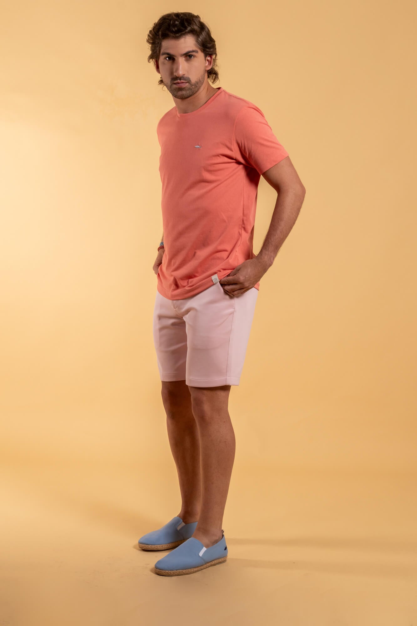 BERMUDA POCKET ROSADO CLARO