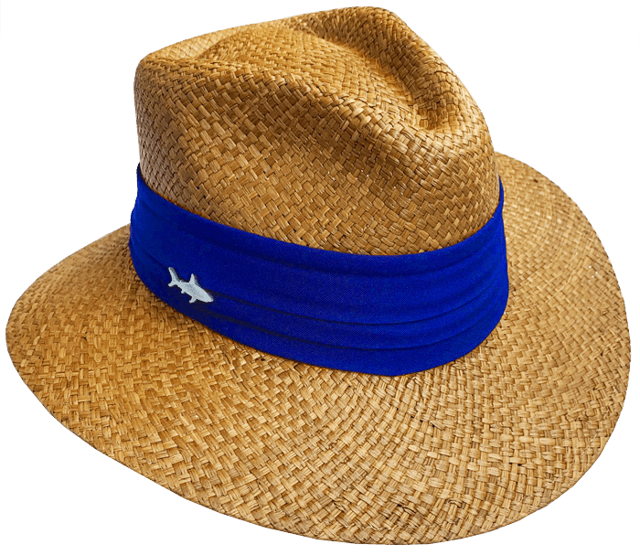 SOMBRERO OSCURO CINTA ANCHA AZUL REY